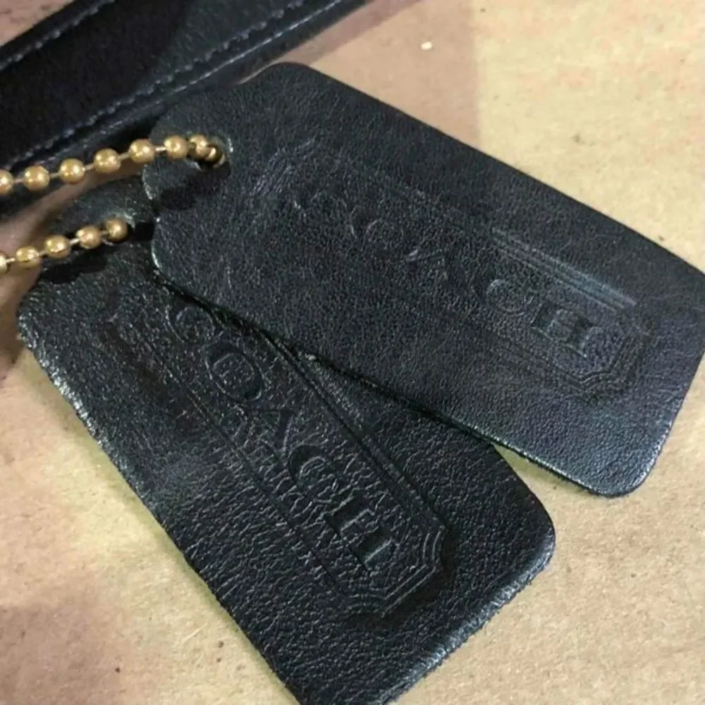 Coach black leather